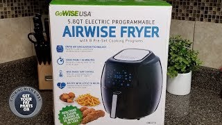 Airwise Fryer from Gowise USA  Gowise USA Air Fryer  Review and How to use it [upl. by Vivien]