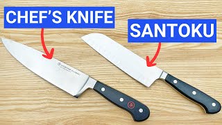 Santoku vs Chefs Knife 5 Key Differences and When to Use Each [upl. by Bondy]