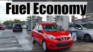 2018 Nissan Micra  Fuel Economy MPG Review  Fill Up Costs [upl. by Oinotla]