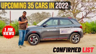 Top 35 Upcoming Cars In 2022 In India Exclusive Details [upl. by Ameline555]