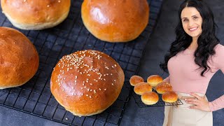 The Fluffiest Brioche Buns Perfect as Burger Buns [upl. by Vasileior524]