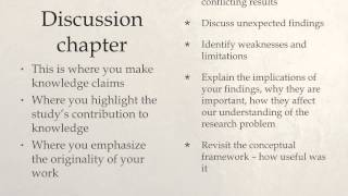 Results Discussion Conclusion chapters [upl. by Darrell]