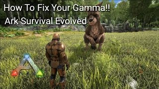 Ark  HOW TO FIX GAMMA  BRIGHTNESS  PS4 XBOX ONE PC   Ark Survival Evolved [upl. by Irwin597]