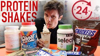 I Only Drank PROTEIN SHAKES For 24 HOURS PROTEIN POWDER REVIEW [upl. by Togram794]