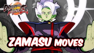 Dragon Ball FighterZ  Zamasu Moves Combos Dramatic DLC2 [upl. by Aehtela674]