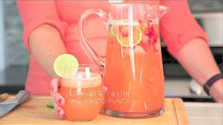 Strawberry and Lime Moscato Punch  Real Housemoms [upl. by Julienne725]