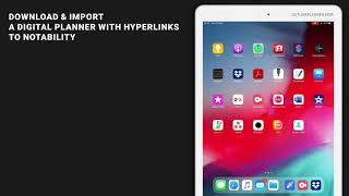 Notability Planners with Hyperlinks → how to import and use them [upl. by Valtin]