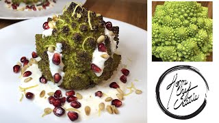 Roasted Spiced Romanesco with Honey Ginger Yogurt Sauce [upl. by Rodman]