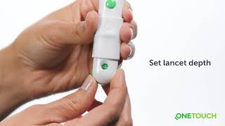 Using your OneTouch® Delica® Plus lancing device [upl. by Eillac]