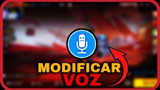 COMO MODIFICAR LA VOZ EN FREE FIRE 2025 [upl. by Nawuq]