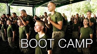 US Marines Boot Camp  Parris Island Recruit Training [upl. by Ynnam]