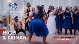 Nigel amp Krinah Bridal Entrance AFRICAN WEDDING DANCE [upl. by Enneiviv181]