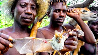 RAIDING A BABOON CAMP with Hadza HunterGatherers in Tanzania [upl. by Oicnoel42]