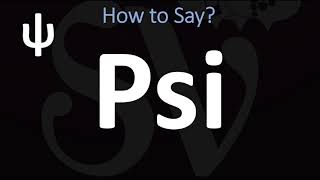 How to Pronounce Psi CORRECTLY  ψ Greek Alphabet Pronunciation [upl. by Jeconiah]