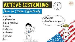 Active Listening How To Listen Effectively [upl. by Schreibman799]