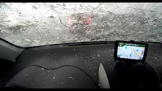 Car Totaled During Colorado Hail Storm [upl. by Ahsait]