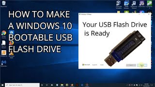 How to Make a Windows 10 Bootable USB Flash Drive [upl. by Valle]