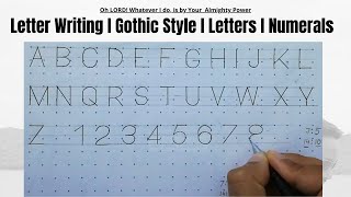 How to write Letters and Numerals in Engineering Drawing  Letter writing  Lettering  51 [upl. by Enimzaj]