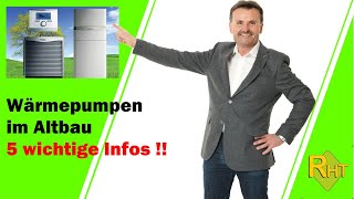 5 wichtige Infos zu Wärmepumpen in Bestandsgebäuden [upl. by Sabella419]