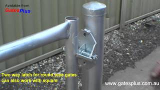 Gate Latch 2 way for round pipe and square [upl. by Arlana]