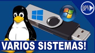 PENDRIVE BOOTÁVEL com VÁRIOS Sistemas Operacionais  Série Formatação BPV [upl. by Tutankhamen]