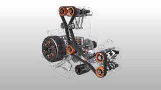 Ducati Desmoquattro engine exploded view [upl. by Schaab]