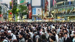 The famous Shibuya crossing  90 seconds [upl. by Eneleoj]