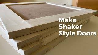 How To Make Simple Cabinet Doors [upl. by Esdnyl]