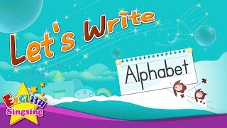 Lets Write  Alphabet A to Z  How to Write abc for kids [upl. by Yrekcaz]