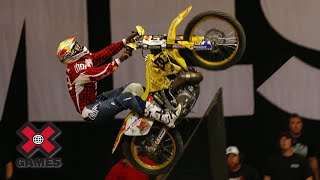 Travis Pastrana lands first double backflip in Moto X history 2006  ESPN Archives [upl. by Gardel]