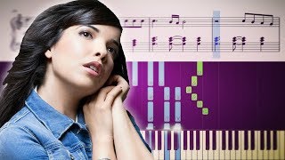 DERNIÈRE DANSE Indila  Piano Tutorial  SHEETS [upl. by Etnuhs]