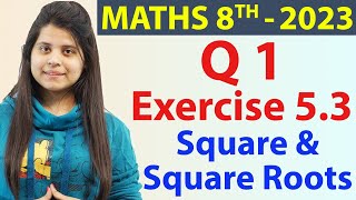 Q 1  Ex 53  Square and Square Roots  NCERT Maths Class 8th  Chapter 5 New Syllabus CBSE 2023 [upl. by Neville]