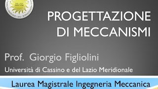 Progettazione Meccanismi Lezione7a [upl. by Orsini287]