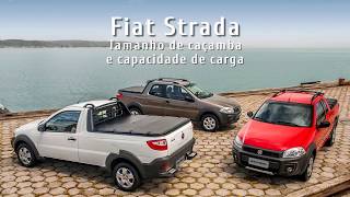 Tamanho da caçamba da Fiat Strada [upl. by Euphemia]