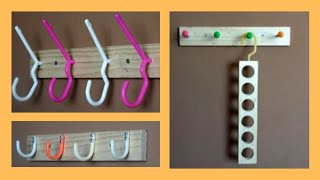 5 IDEAS PARA PERCHAS Ganchos HANGERS HACKS DIY [upl. by Eiliab143]