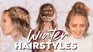 Easy Winter Hairstyles and Braids  Kayley Melissa [upl. by Eneiluj]