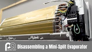 How to Disassemble a Mini Split Evaporator [upl. by Alvie]