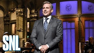 Steve Carell Returns to SNL Monologue  SNL [upl. by Aerdnwahs]