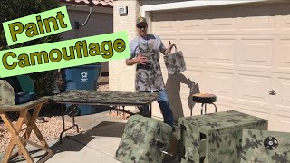 How To Paint Camouflage DIY Camo Paint [upl. by Apeed959]