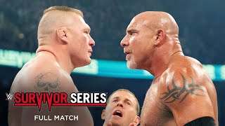 FULL MATCH Goldberg vs Brock Lesnar Survivor Series 2016 [upl. by Vareck]