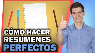 Cómo hacer RESÚMENES FÁCILES y Organizados Para ESTUDIAR MEJOR 10 Tips  Técnica Secreta [upl. by Britteny]