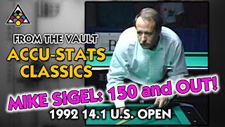 MIKE SIGEL  150 and out 1992 141 US OPEN [upl. by Elisabet520]