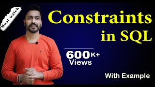 Lec58 Constraints in SQL in Hindi  DBMS [upl. by Ahsimit]