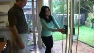 Sliding Door Repairs Sydney Australia  Impossible to Open Door Now Rolling Smoothly [upl. by Dasya]