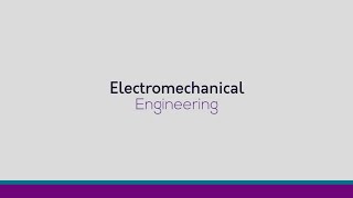 Electromechanical Engineering [upl. by Silado]