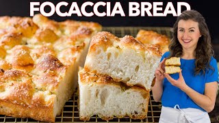 HOW TO MAKE SOFT and CRISPY FOCACCIA BREAD [upl. by Cherrita]