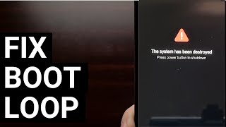 How to Fix Xiaomi Redmi quotSystem Has Been Destroyedquot Bootloop Error [upl. by Eustatius993]