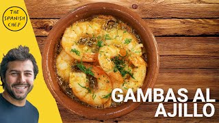 Gambas al ajillo  Garlic prawns [upl. by Onailime]