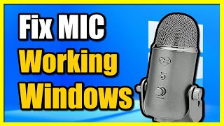 How to Fix Microphone Not Working on Windows 11 PC Fast Tutorial [upl. by Adnavoj71]