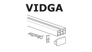 HOW TO INSTALL IKEA VIDGA RAIL TRIPLE TRACK [upl. by Kalil]